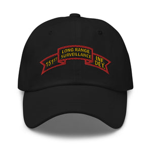 Dad hat - SOF - 151st Inf - LRSU Scroll - Surveillance X 300