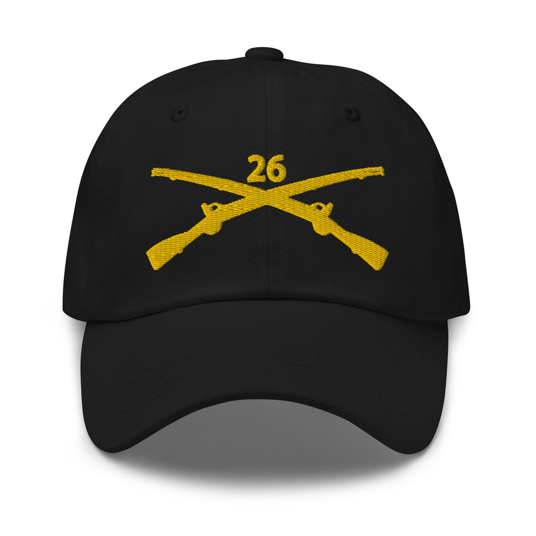 Dad hat - Army - 26th Infantry Regiment - w Infantry Br wo Txt X 300