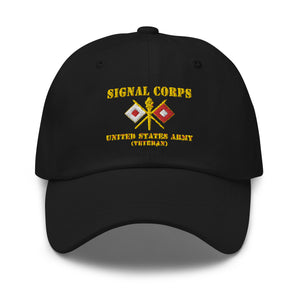 Dad hat - Army - Signal Corps - Branch - US Army Veteran X 300DPI