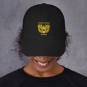 Dad hat - Emblem - Warrant Officer - WO1 - Retired X 300