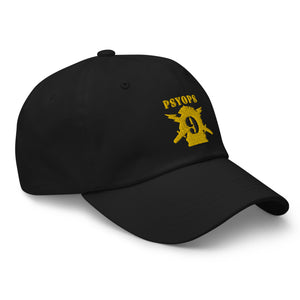Dad hat - Army - PSYOPS w Branch Insignia - 9th Battalion Numeral - Line X 300 - Hat