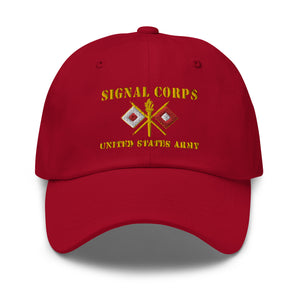 Dad hat - Army - Signal Corps - Branch - US Army X 300DPI