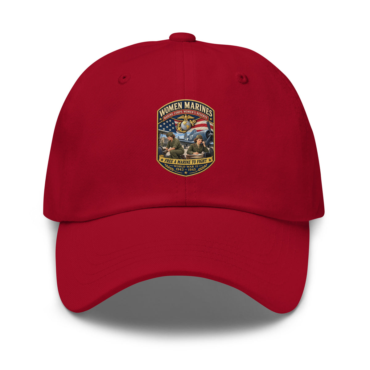 Dad hat - Women Marines - Marine Corps Womens Reserve - WWII - 3D - En ...