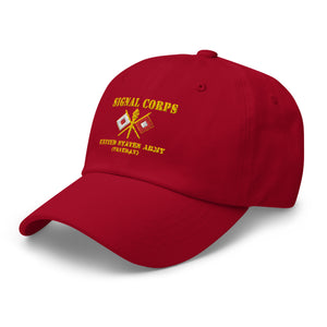 Dad hat - Army - Signal Corps - Branch - US Army Veteran X 300DPI