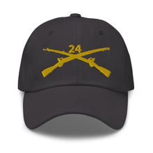 Load image into Gallery viewer, Dad hat - Army - 24th Infantry Regiment Branch wo Txt
