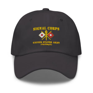 Dad hat - Army - Signal Corps - Branch - US Army Veteran X 300DPI