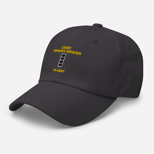 Dad hat - Emblem - Warrant Officer 4 - CW4 - US Army