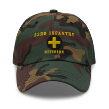 Load image into Gallery viewer, Dad hat - Army - 33rd Infantry Division X 300 - Hat
