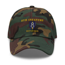 Load image into Gallery viewer, Dad hat - Army - 8th Infantry Division - Hat
