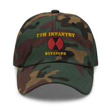 Load image into Gallery viewer, Dad hat - Army - 7th Infantry Division - Hat
