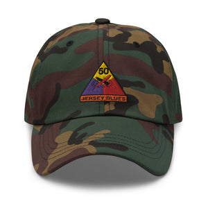 Dad hat - Army - 50th Armored Division - Jersey Blues wo Txt