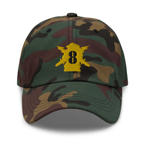 Dad hat - Army - PSYOPS w 8th Battalion Numeral - Line X 300 - Hat