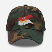 Load image into Gallery viewer, Dad hat - 4th Squadron, 11th Armored Cavalry Regiment - Guidon - Waving
