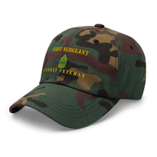 Load image into Gallery viewer, Dad hat - Army - First Sergeant - Combat Veteran - Line
