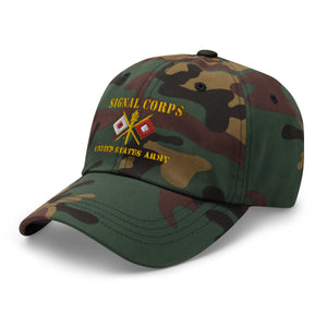 Dad hat - Army - Signal Corps - Branch - US Army X 300DPI