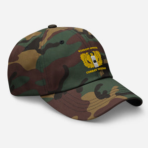 Dad hat - Emblem - Warrant Officer - WO1 - Combat Veteran X 300