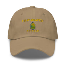 Load image into Gallery viewer, Dad hat - Army - First Sergeant - Retired - Line
