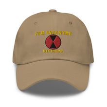 Load image into Gallery viewer, Dad hat - Army - 7th Infantry Division - Hat
