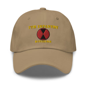 Dad hat - Army - 7th Infantry Division - Hat