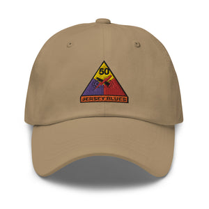 Dad hat - Army - 50th Armored Division - Jersey Blues wo Txt