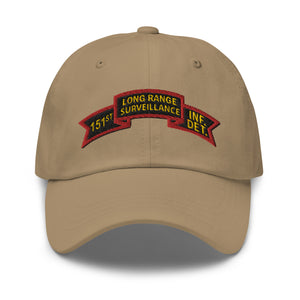 Dad hat - SOF - 151st Inf - LRSU Scroll - Surveillance X 300