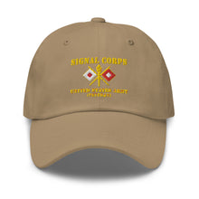 Load image into Gallery viewer, Dad hat - Army - Signal Corps - Branch - US Army Veteran X 300DPI
