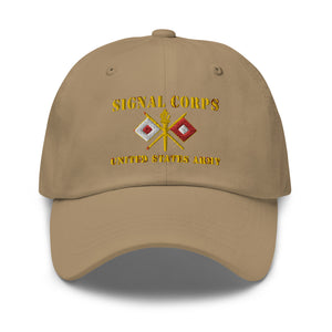 Dad hat - Army - Signal Corps - Branch - US Army X 300DPI