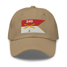 Load image into Gallery viewer, Dad hat - Army - Alpha Troop, 240th Cavalry Regiment - Guidon
