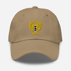 Dad hat - Emblem - Warrant Officer - CW3 - Retired X 300