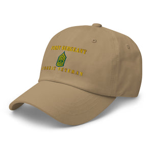 Dad hat - Army - First Sergeant - Combat Veteran - Line