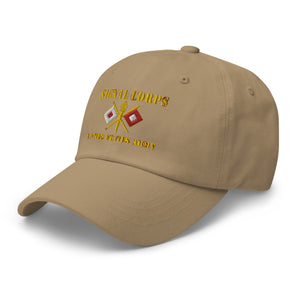 Dad hat - Army - Signal Corps - Branch - US Army X 300DPI