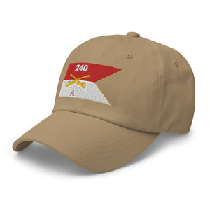 Dad hat - Army - Alpha Troop, 240th Cavalry Regiment - Guidon