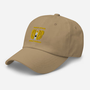 Dad hat - Emblem - Warrant Officer - WO1 - Combat Veteran X 300