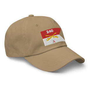 Dad hat - Army - Alpha Troop, 240th Cavalry Regiment - Guidon