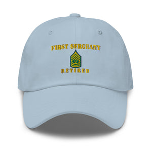 Dad hat - Army - First Sergeant - Retired - Line