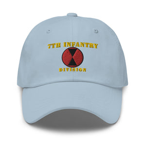 Dad hat - Army - 7th Infantry Division - Hat