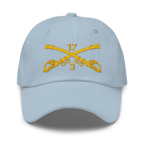 Dad hat - Army - 3rd Squadron 17th Cavalry Regiment Branch wo Txt