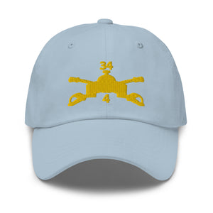 Dad hat - Army - 4th Bn 34th Armor - Armor Branch wo Txt