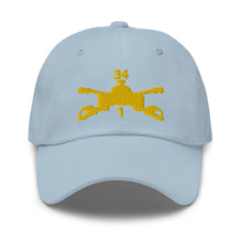 Load image into Gallery viewer, Dad hat - Army - 1st Bn 34th Armor - Armor Branch wo Txt
