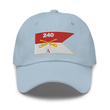 Load image into Gallery viewer, Dad hat - Army - Alpha Troop, 240th Cavalry Regiment - Guidon
