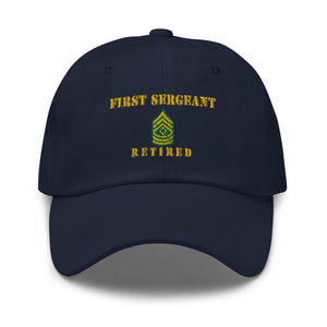 Dad hat - Army - First Sergeant - Retired - Line