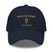 Load image into Gallery viewer, Dad hat - Army - 8th Infantry Division - Hat
