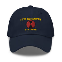 Load image into Gallery viewer, Dad hat - Army - 7th Infantry Division - Hat
