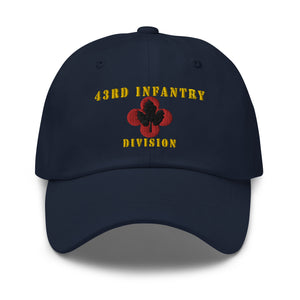 Dad hat - Army - 43rd Infantry Division X 300 - Hat