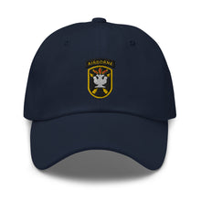 Load image into Gallery viewer, Dad hat - SOF - JFK Special Warfare Center - School SSI wo Txt w white
