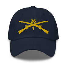 Load image into Gallery viewer, Dad hat - Army - 1st Bn 26th Infantry Regiment - w Infantry Br wo Txt X 300
