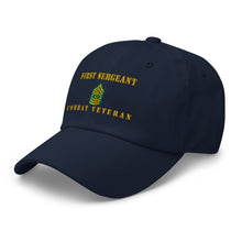 Load image into Gallery viewer, Dad hat - Army - First Sergeant - Combat Veteran - Line
