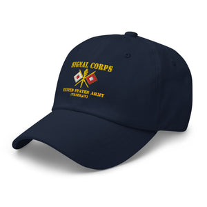 Dad hat - Army - Signal Corps - Branch - US Army Veteran X 300DPI