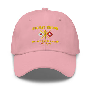 Dad hat - Army - Signal Corps - Branch - US Army Veteran X 300DPI