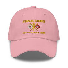 Load image into Gallery viewer, Dad hat - Army - Signal Corps - Branch - US Army X 300DPI
